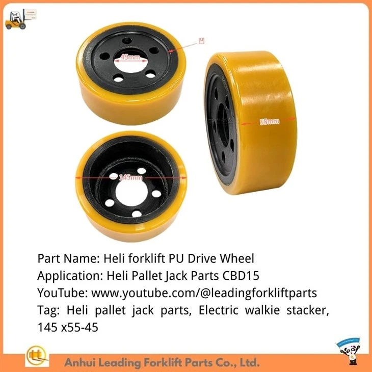 Heli Palet Krikosu Parçalar|Forklift PU Tahrik Tekerleği|HELI CBD15 İçin Poliüretan Tekerlekler